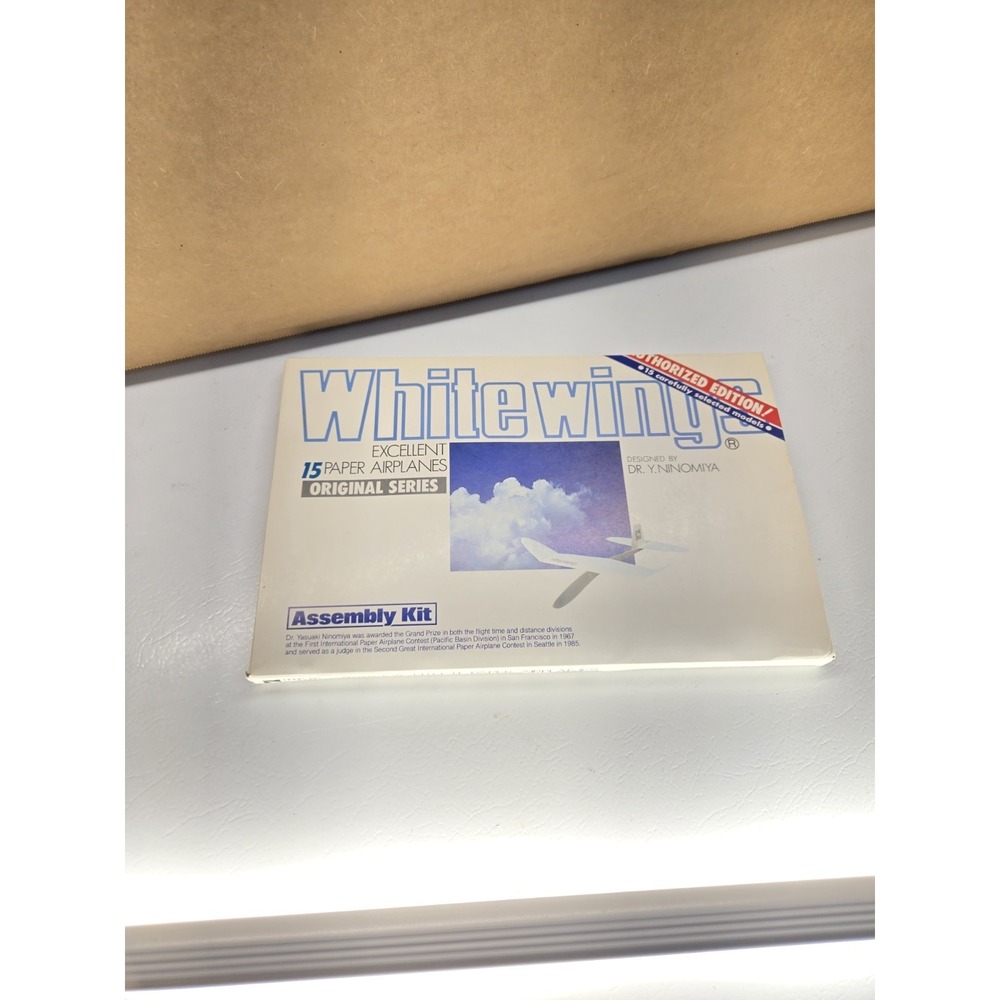 White Wings Excellent Paper Airplanes Kit 1980 Dr. Yasuaki Ninomiya 15 Planes